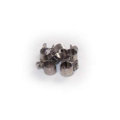 Mini Schlauchschelle 9-11 mm W4 Edelstahl rundziehend 9mm breit als 5 Stück Set