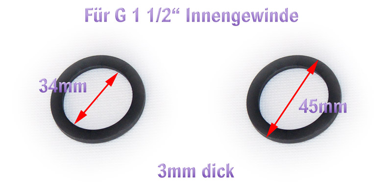 Walraven Dichtungsring 7301125 DN 125, für GA/SML, aus EPDM-Gummi, schwarz