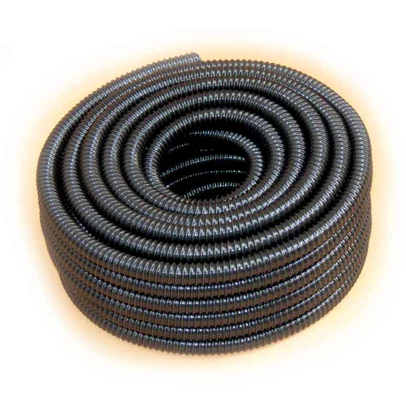 Spiralschlauch 32mm (1 1/4 Zoll) 25m Rolle schwarz Rehau PVC UV
