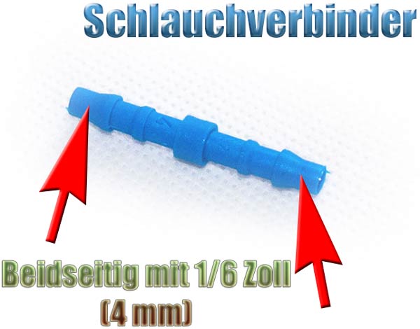 Schlauchverbinder, LW 4mm, L: 63 ~ Rinnert 6404 ~ Verschraubungen