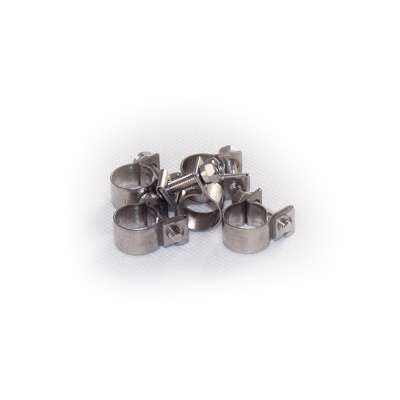 Mini Schlauchschelle 10-12 mm W4 Edelstahl rundziehend 9mm breit als 5 Stück Set