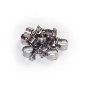 Boltza Mini-Kraftstoffschlauchschellen Edelstahl 13-15 Mm – 10 Stück, Für Benzinleitungen & Heizungsschläuche