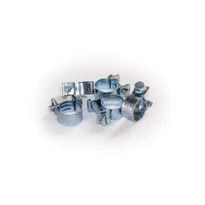 Mini Schlauchschelle (Spannbackenschelle) 13-15 mm W1 rundziehend 9mm breit als 5 Stück Set