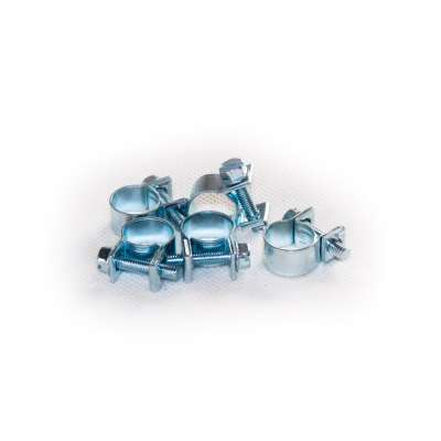 Mini Schlauchschelle (Spannbackenschelle) 11-13 mm W1 rundziehend 9mm breit als 5 Stück Set