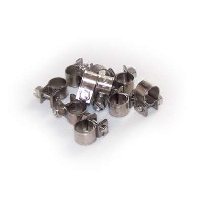 Mini Schlauchschelle 9-11 mm W4 Edelstahl rostfrei rundziehend 9mm breit als 10 Stück Set