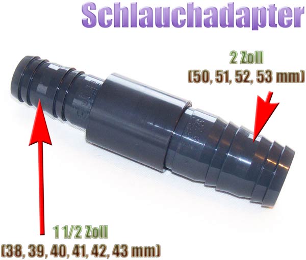 Schnappadapter für 38-40mm Schlauch - System 38-40 / 50 – 4Techs R&D