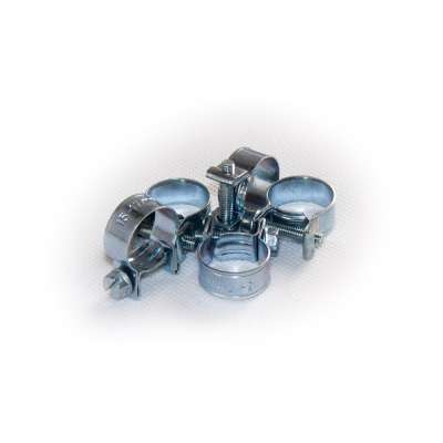 Mini Schlauchschelle (Spannbackenschelle) 15-17 mm W1 rundziehend 9mm breit als 5 Stück Set