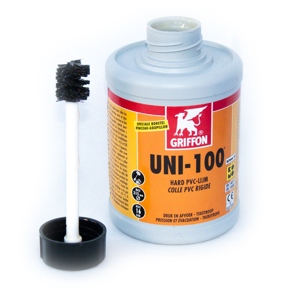 PVC Kunststoff Kleber Griffon UNI 100 1 Liter Dose mit Pinsel