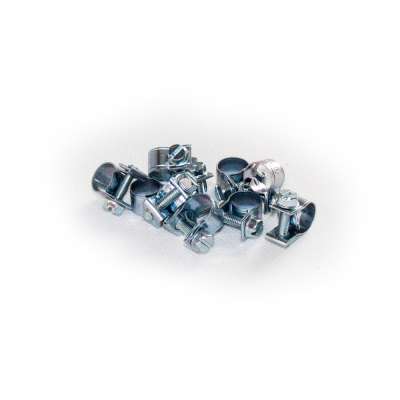 Mini Schlauchschelle klein (Spannbackenschelle) 8-10 mm W1 rundziehend 9mm breit als 10 Stück Set