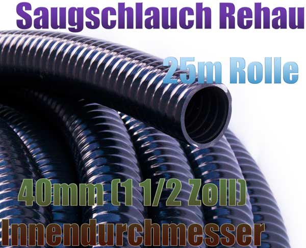 Poppstar Saug- und Druckschlauch 1 Zoll (10m Schlauch mit 25mm  Innendurchmesser) UV-beständig, Vakuum- und Druckbeständig : :  Küche, Haushalt & Wohnen