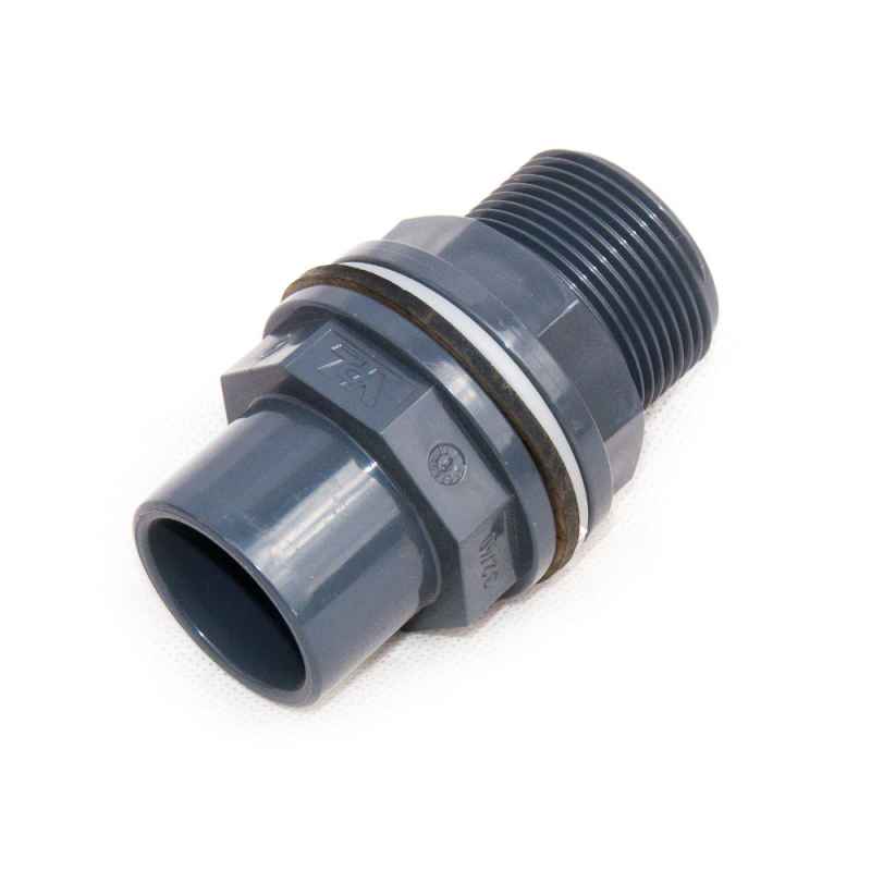 Produktbild von VDL PVC-U Gewindenippel 32x40 X 3/4″ – Außengewinde, PN16, Für Wasser, Abwasser & Bewässerung, DIN 8063, KIWA-geprüft
