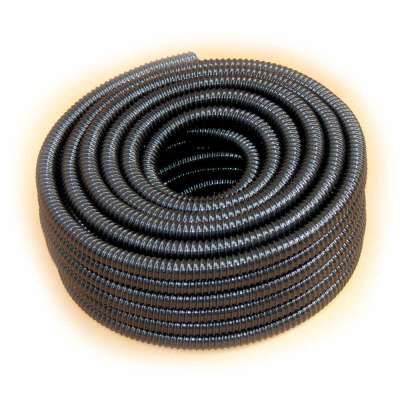 Spiralschlauch 32mm (1 1/4 Zoll) 25m Rolle schwarz Rehau PVC UV-beständig