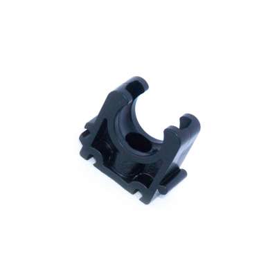 Rohrschelle 20mm VDL (3/4 Zoll) PP Kunststoff Plastik schwarz Halbschale Clip