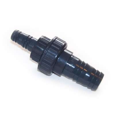 Gewinde Schlauchadapter aus PVC Kunststoff mit 38, 39, 40, 41, 42, 43 mm (1 1/2 Zoll) auf 25, 26, 27, 28 mm (1 Zoll) VDL Schlauchtüllen als Reduzierstück für Schlauch