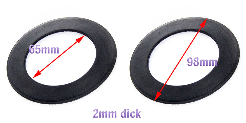 O-Ring Dichtung 51 x 47 x 2 mm schwarz rund Sera 30092 EPDM Gummi  Runddichtung