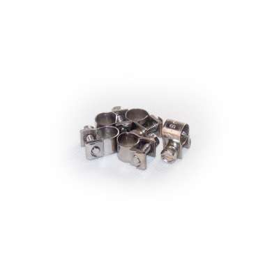 Mini Schlauchschelle 7-9 mm W4 Edelstahl rundziehend 9mm breit als 5 Stück Set